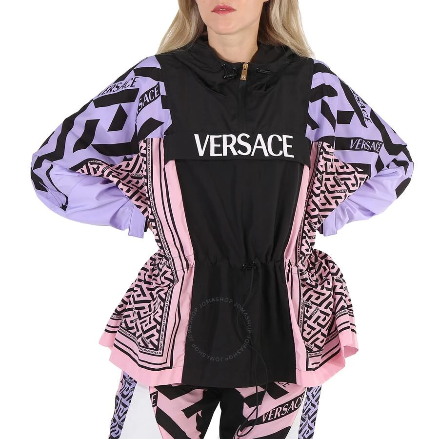 Versace Ladies Greca Combo Hooded Parka 1