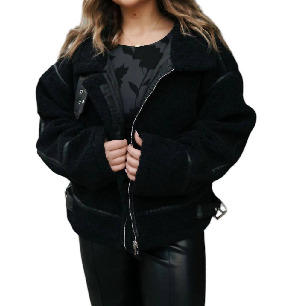Alo Yoga Foxy Sherpa Jacket - Black - Jackets - Free Alo Yoga Foxy Sherpa Jacket - Black - Jackets - Free