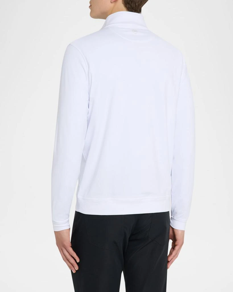 Peter Millar Men's Perth Crosshatch Performance Quarter-Zip Sweater 3