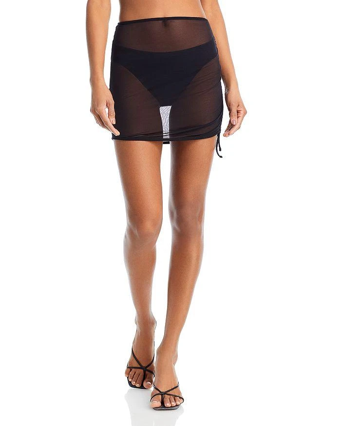 AQUA Mesh Cover Up Skirt - Exclusive 1