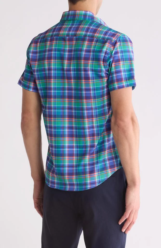 Cactus Man Gingham Tech Button Down Shirt 2
