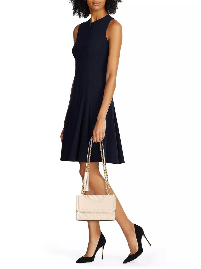 Tory Burch Small Fleming Leather Tassel Crossbody Bag 2