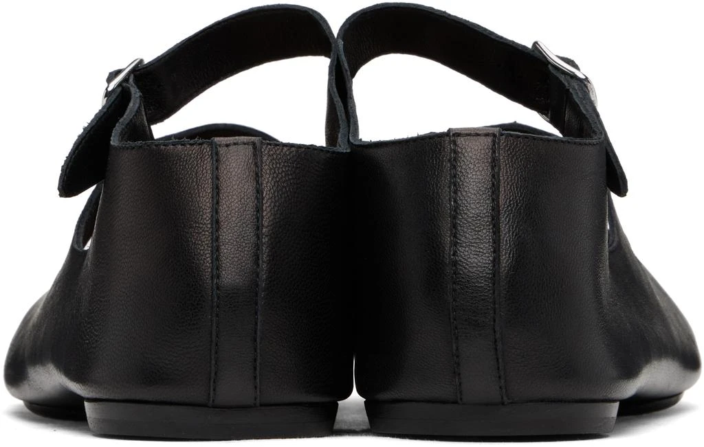 MAISON MARGIELA Black Tabi Ballerina Flats 2