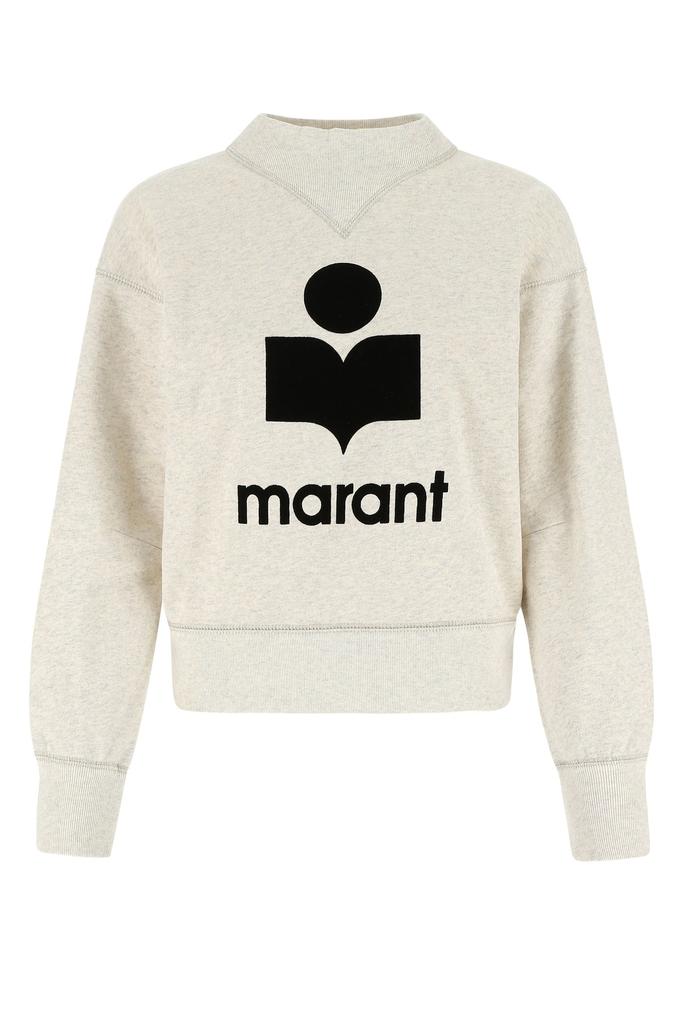 Isabel Marant Melange sand cotton blend Moby sweatshirt
