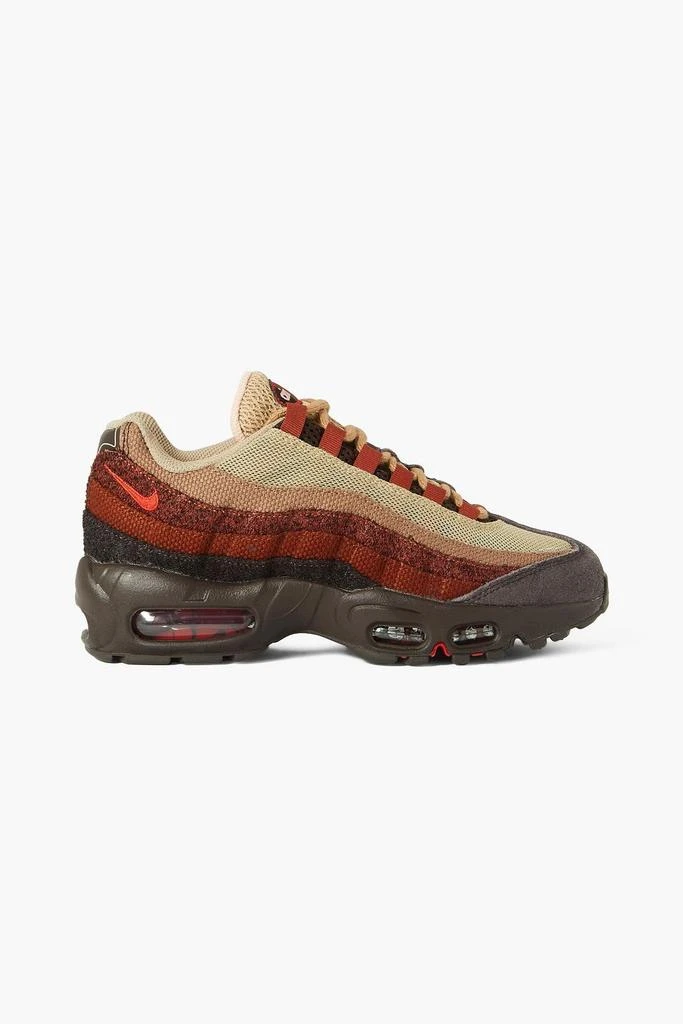 NIKE Air Max 95 Anatomy mesh, canvas and faux suede sneakers 1