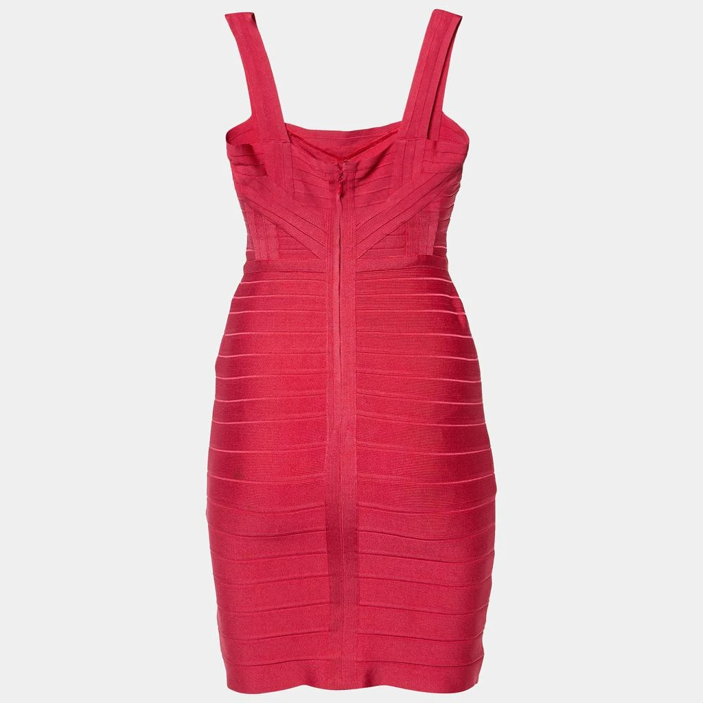Herve Leger Herve Leger Fuchsia Pink Bandage Jersey Sleeveless Bambi Dress S 2