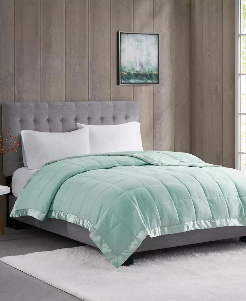 Madison Park Windom Lightweight Down Alternative Satin Trim Blanket 2