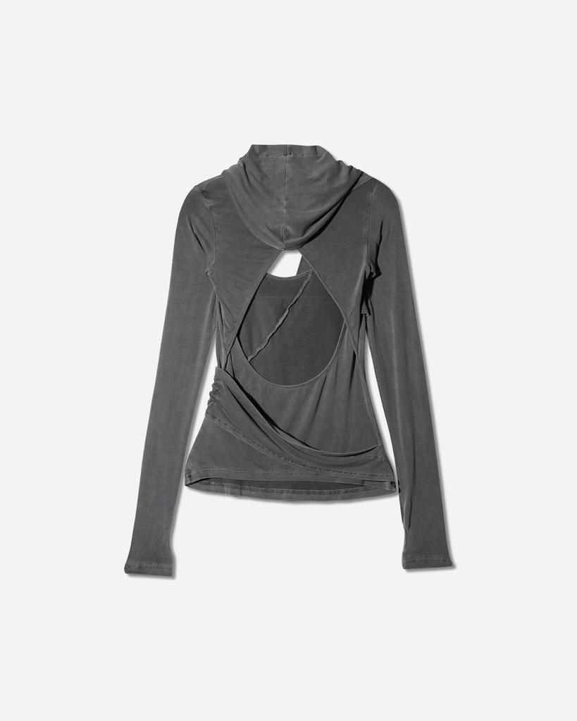 Hyein Seo Women's Hooded Jersey Top Charcoal