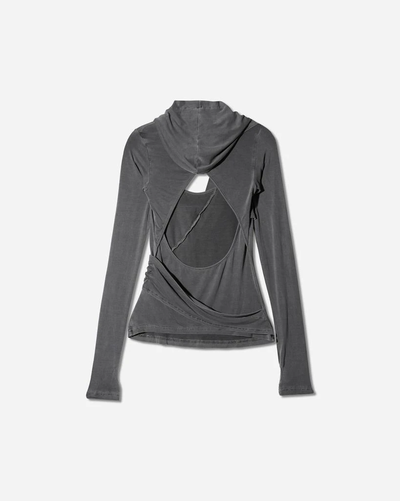 Hyein Seo Women's Hooded Jersey Top Charcoal 2