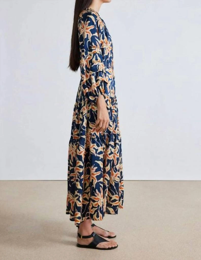 Apiece Apart Luminile Tier Maxi Dress In Naturaleza Flora 2