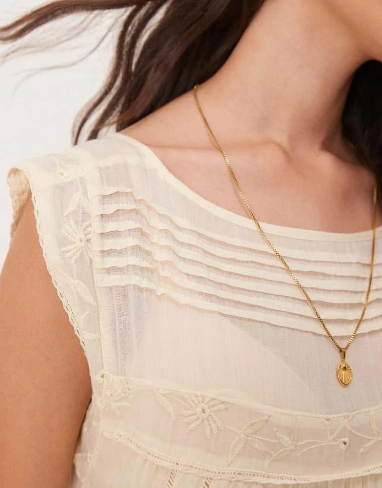 Free People Free People meadows edge boho maxi dress in white 3