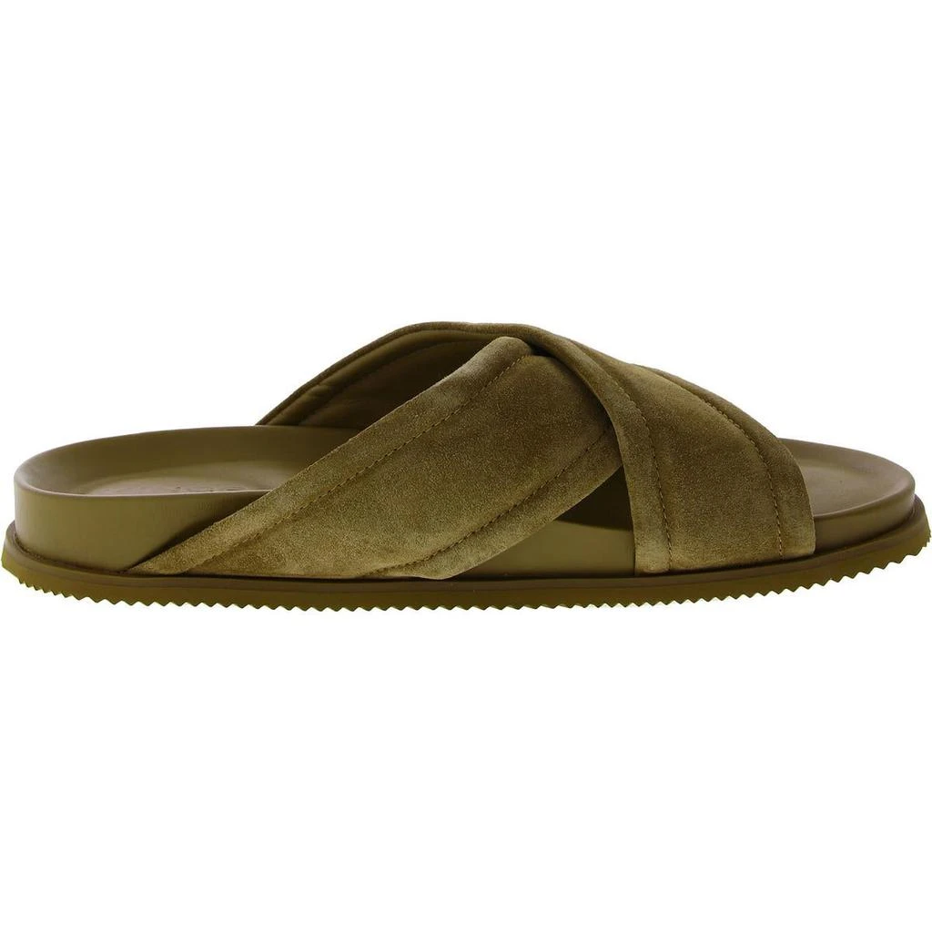 Vince Derek Mens Faux Suede Slip On Slide Sandals 2