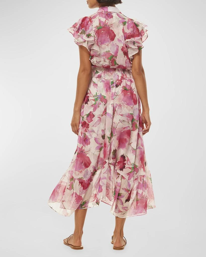 MISA Florencia Ombré Short-Sleeve Midi Dress 3