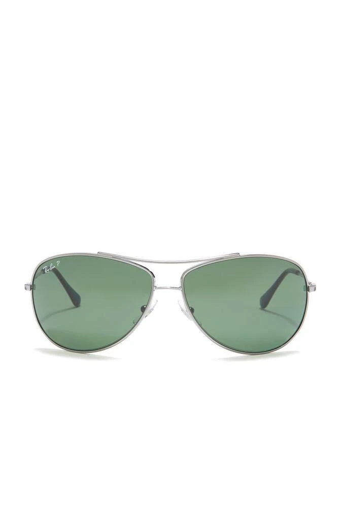 Ray-Ban 63mm Polarized Aviator Sunglasses 4