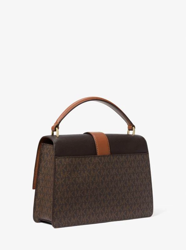 Michael Kors Greenwich Medium Signature Logo Satchel 3