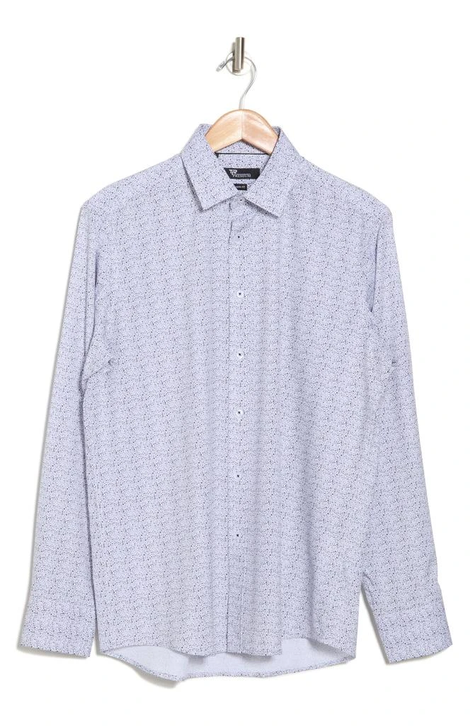 TR Premium Splatter Print Stretch Button-Up Shirt 3