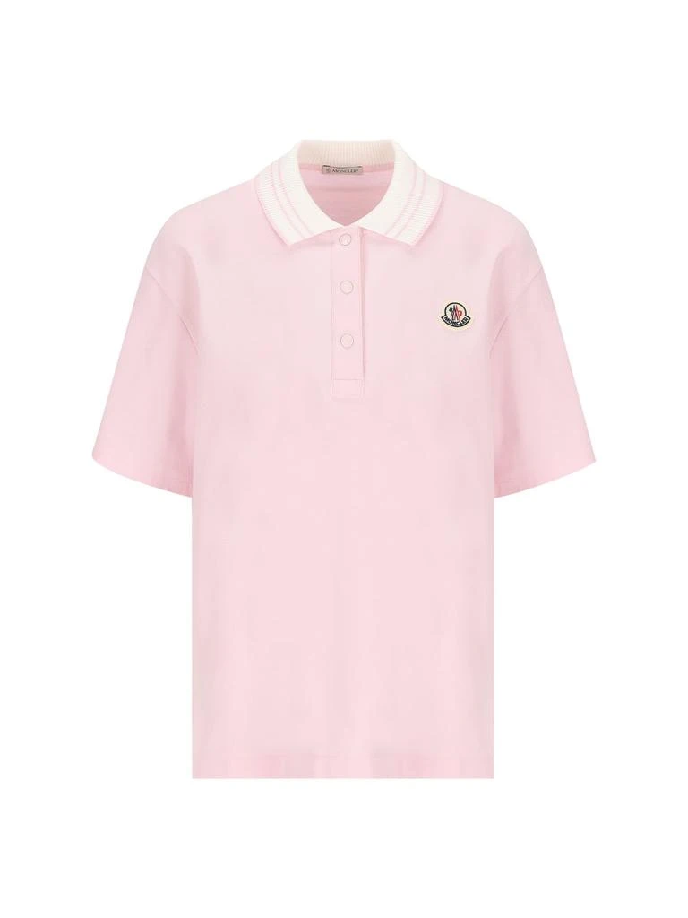 Moncler Moncler Logo Patch Short-Sleeved Polo Shirt 1