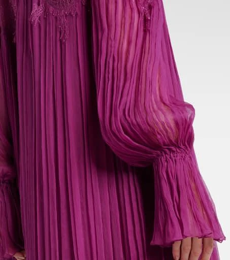 Costarellos Renia silk-blend lace gown 5