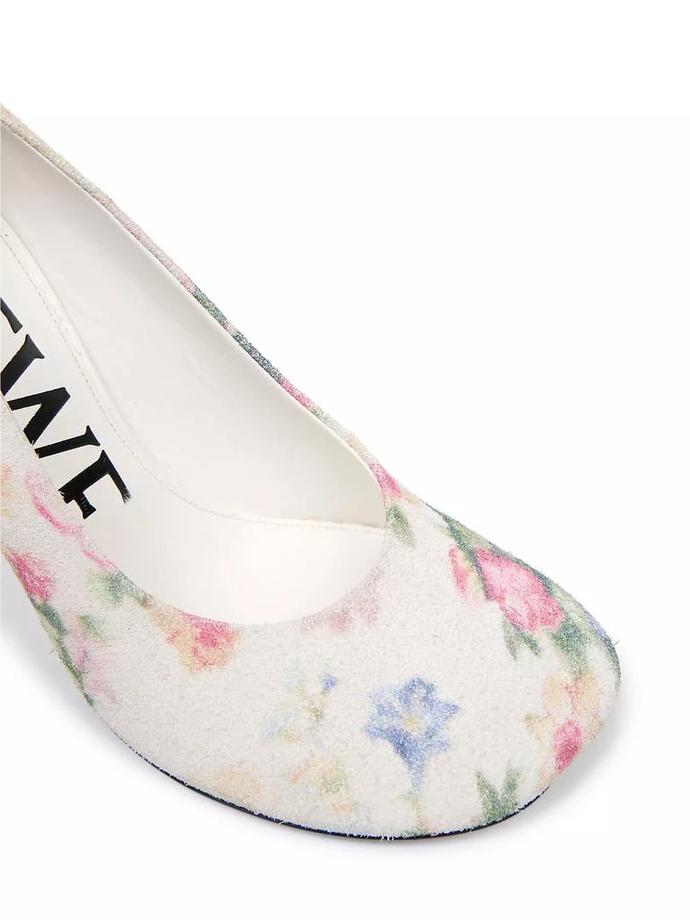 Loewe Toy Floral Brushed Suede Pumps 6