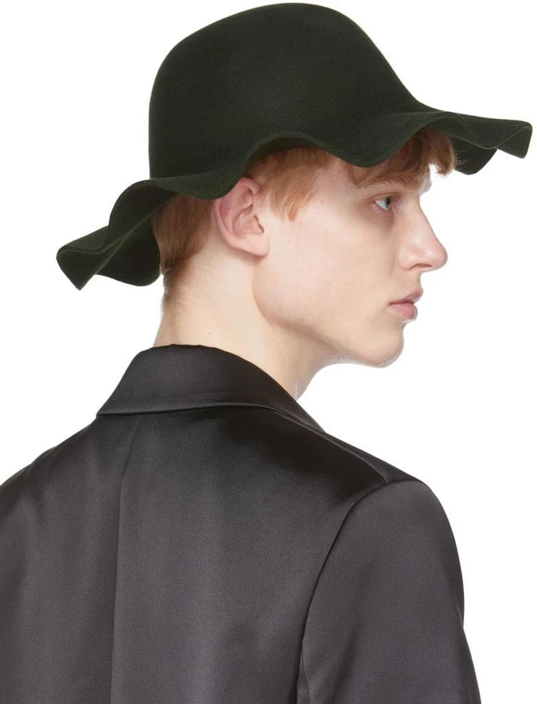 AMI Green Borsalino Edition Felted Hare Fur Hat 3