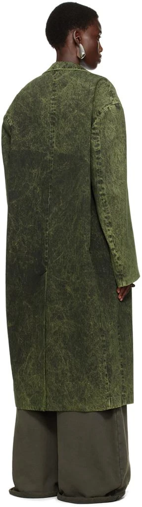 LU'U DAN Green Crombie Denim Coat 3
