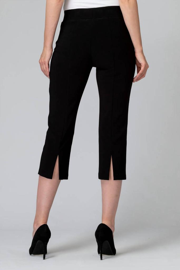 JOSEPH RIBKOFF Joseph Ribkoff - Rear Hem Slit Flared Cropped Capri