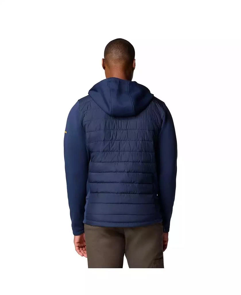 Columbia Men's Navy Michigan Wolverines Out-Shield Hybrid Full-Zip Hoodie Jacket 5