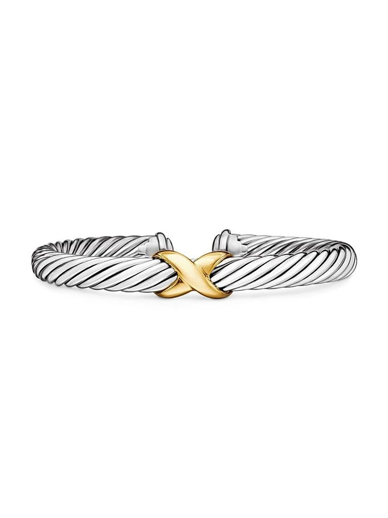 David Yurman X Crossover Bracelet with 14K Yellow Gold