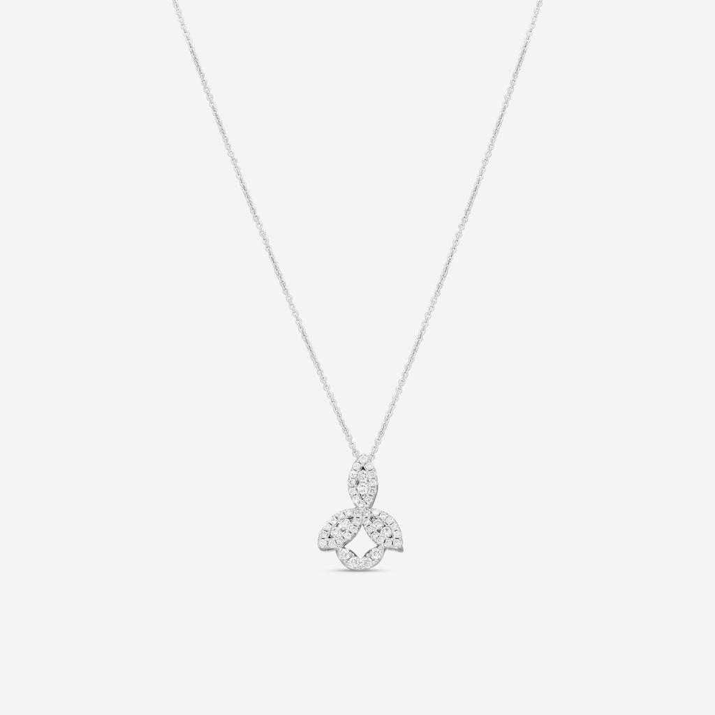 Roberto Coin Roberto Coin 18K White Gold Diamond Pendant Necklace 9991142AWCHX2