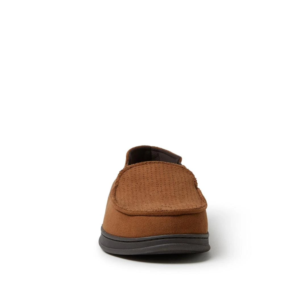 Dear Foams Dearfoams Men's Perforated Microsuede Twin Gore Moccasin 4