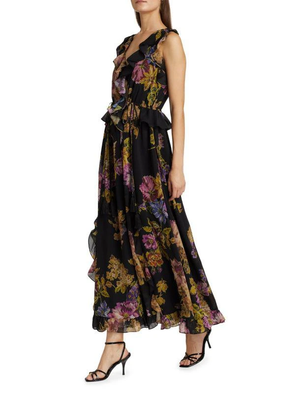 Kobi Halperin Lesley Floral Ruffled Maxi Dress 3