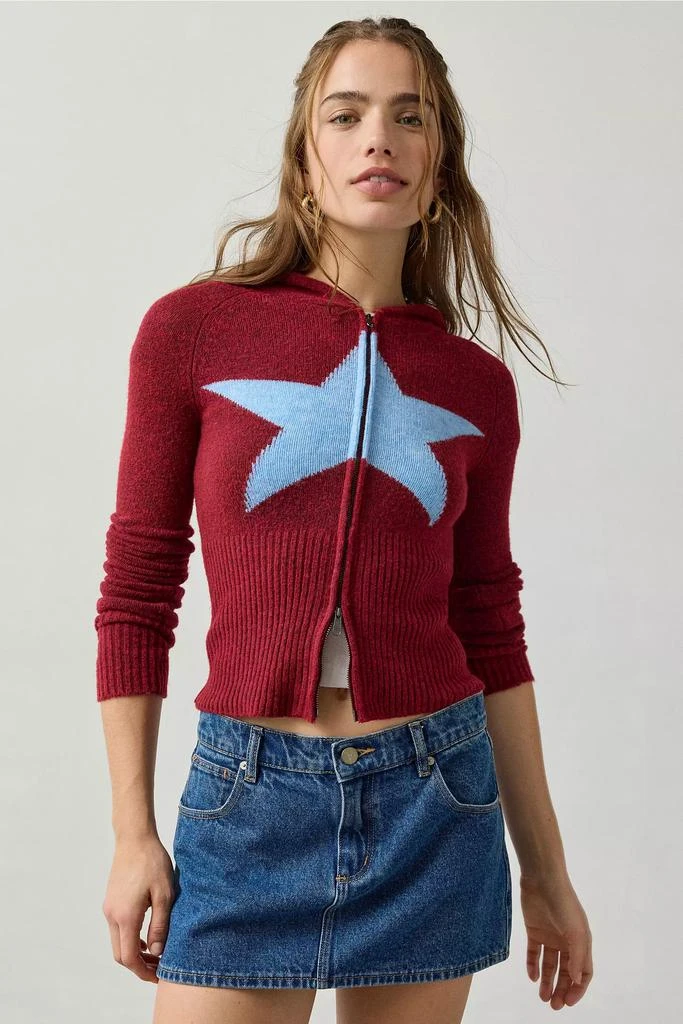 BDG BDG Monet Star Graphic Zip-Up Hoodie Sweatshirt 1