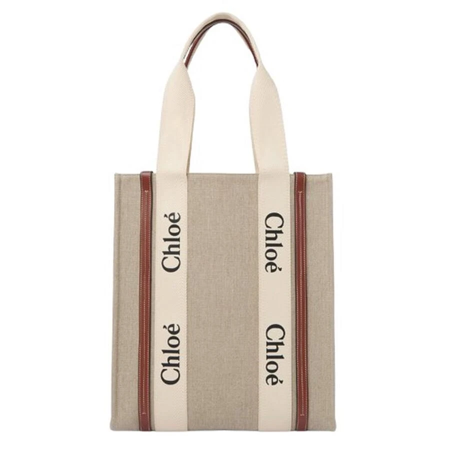 Chloé Woody Canvas Tote Bag 1