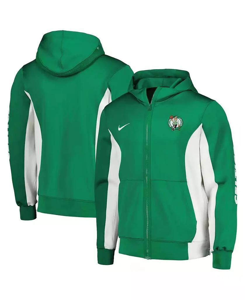 NIKE Men's Kelly Green Boston Celtics 2023/24 Authentic Showtime Full-Zip Hoodie 1