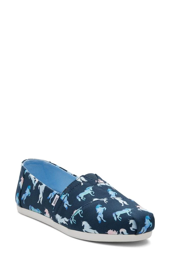 TOMS Unicorn Print Classic Slip-On Sneaker 1