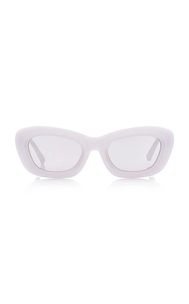 The Attico The Attico - Raina Cat-Eye Acetate Sunglasses - Grey - OS - Moda Operandi 1