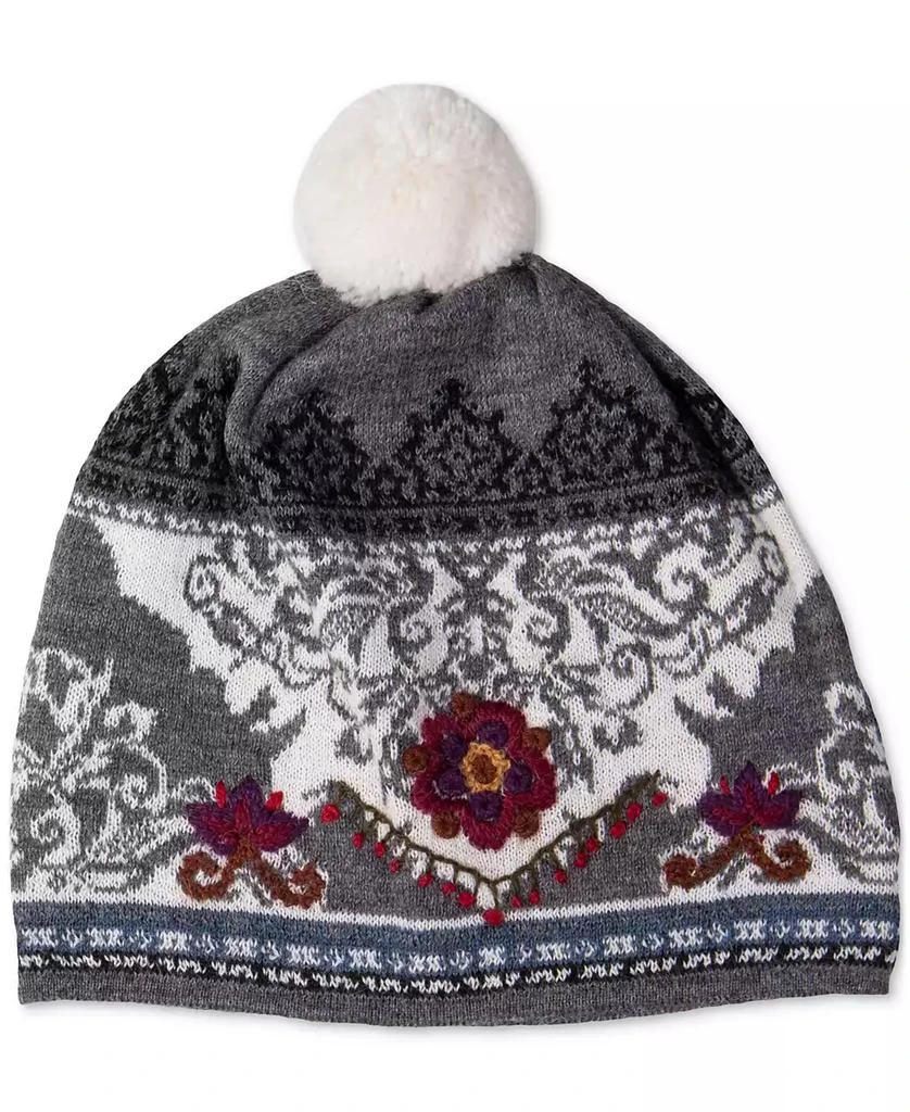 Simply Natural Women's Embroidered Alpaca Melia Beanie 1