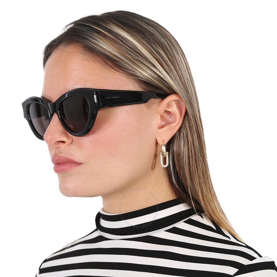 Yves Saint Laurent Black Cat Eye Ladies Sunglasses SL 506
