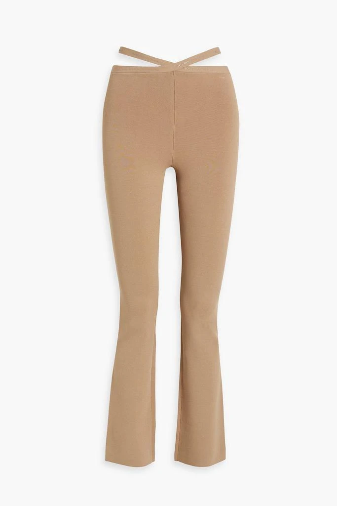 Alexander Wang Cutout stretch-knit straight-leg pants 1