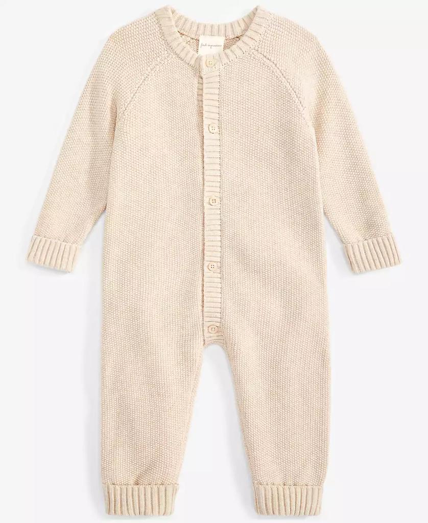 First Impressions Baby Cotton Long-Sleeve Sweater Romper, Created for Macy's