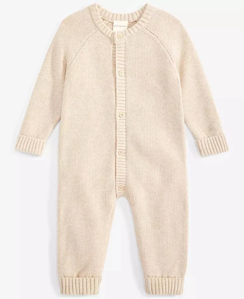 First Impressions Baby Cotton Long-Sleeve Sweater Romper, Created for Macy's 1