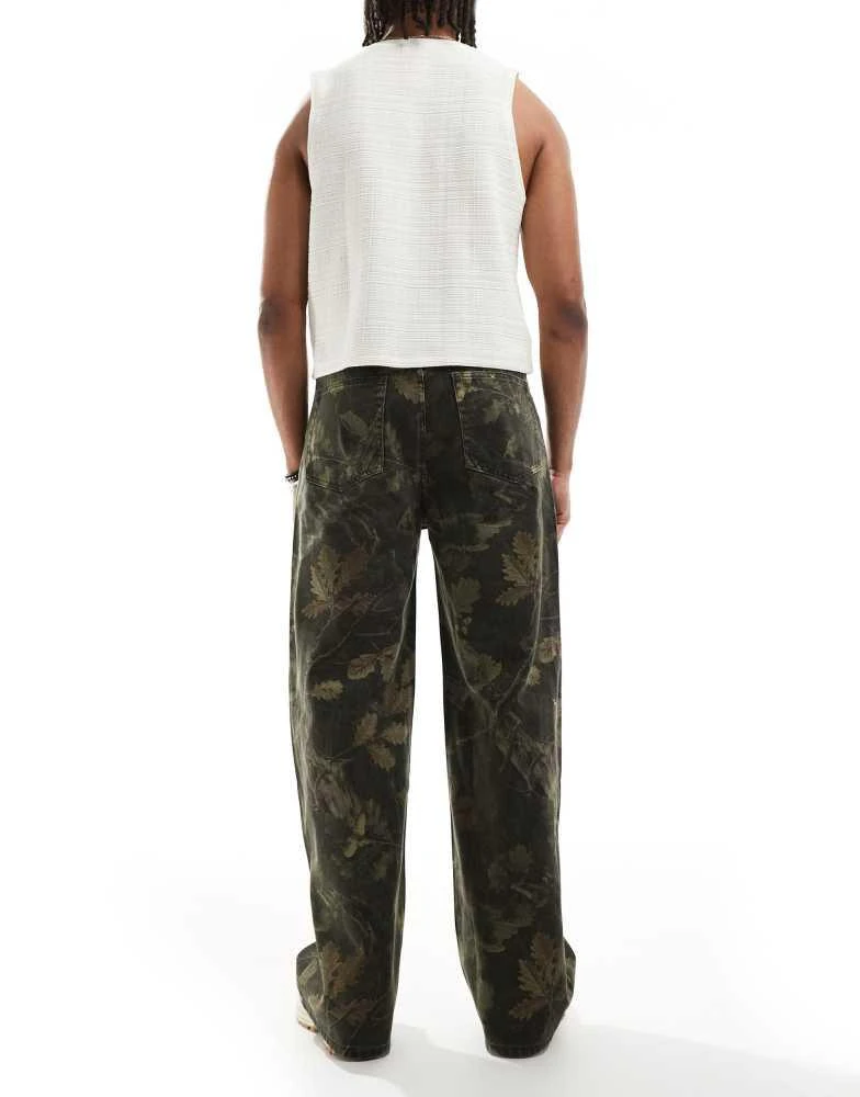 Cotton:On Cotton:On Super baggy jean in camo print 3