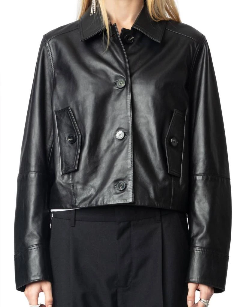 ZADIG
VOLTAIRE Zadig
Voltaire - Liston Cropped Leather Jacket 4