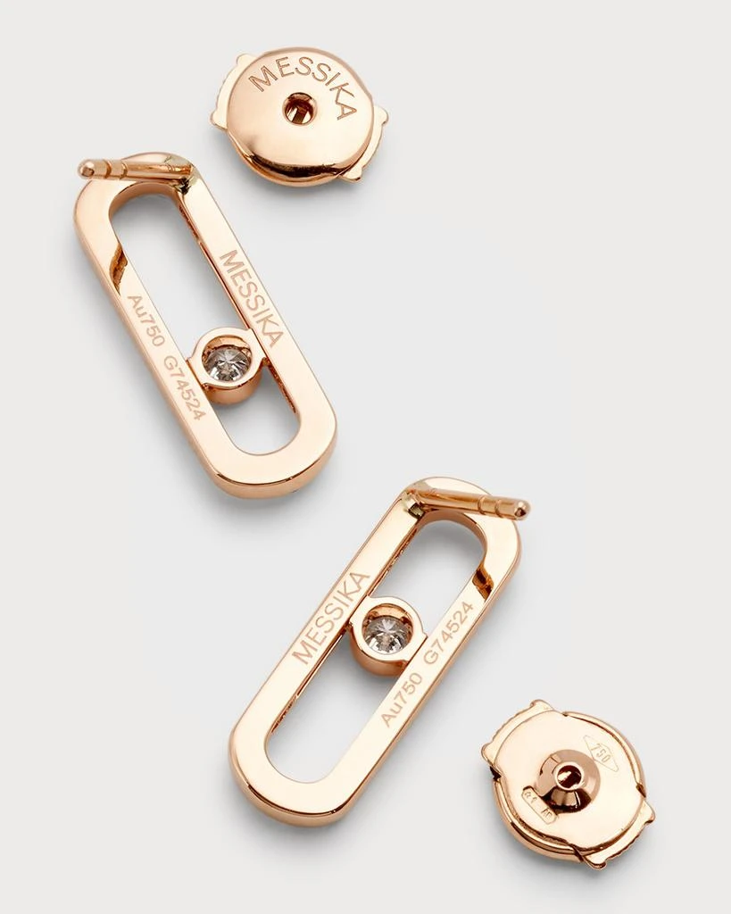 Messika MOVE UNO 18K ROSE GOLD DIAMOND PAVE STUDS 4
