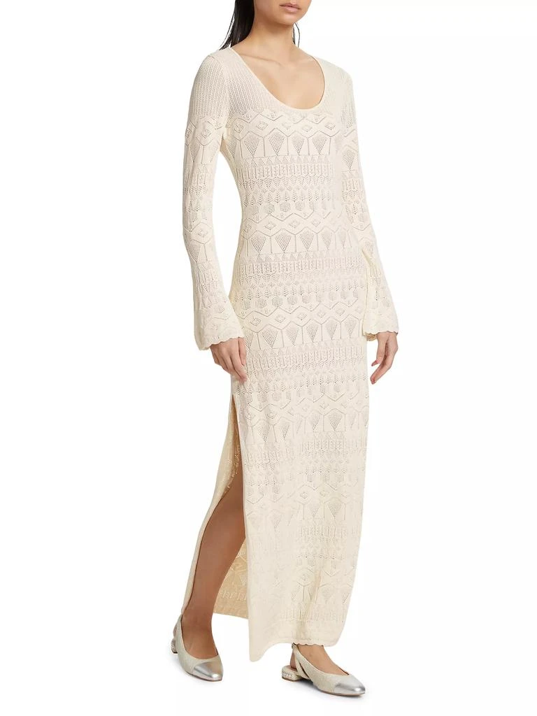 FIGUE Amanda Pointelle-Knit Dress 4