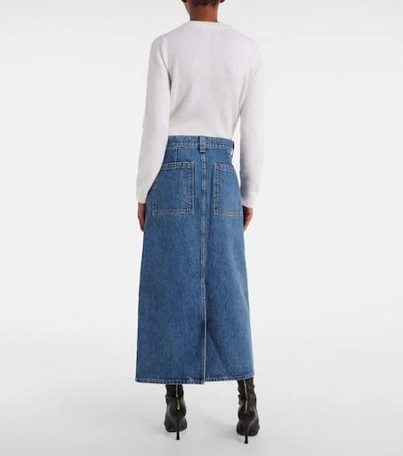 Khaite Genevieve denim maxi skirt 3