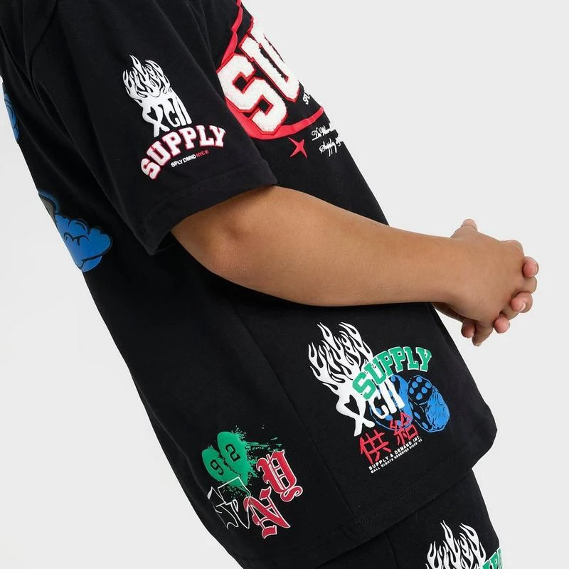 SUPPLY & DEMAND Kids' Supply & Demand Patch Cloud T-Shirt 6