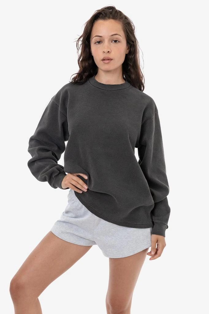 Los Angeles Apparel TX407GD Unisex - Long Sleeve Heavy Thermal Crew Neck 13