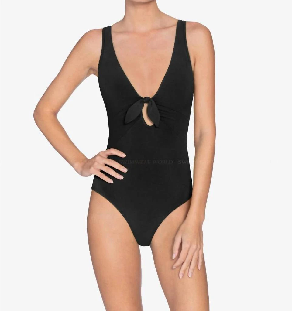Robin Piccone Robin Piccone - Ava Plunge One Piece Swimsuit 1