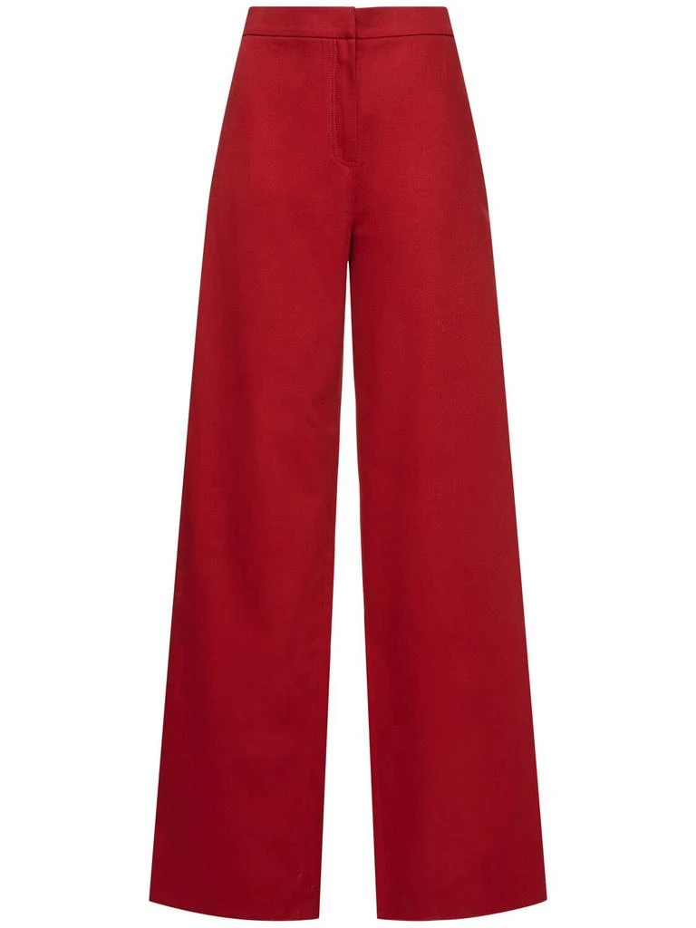 Max Mara Ruggero Cotton Drill Wide Pants 1